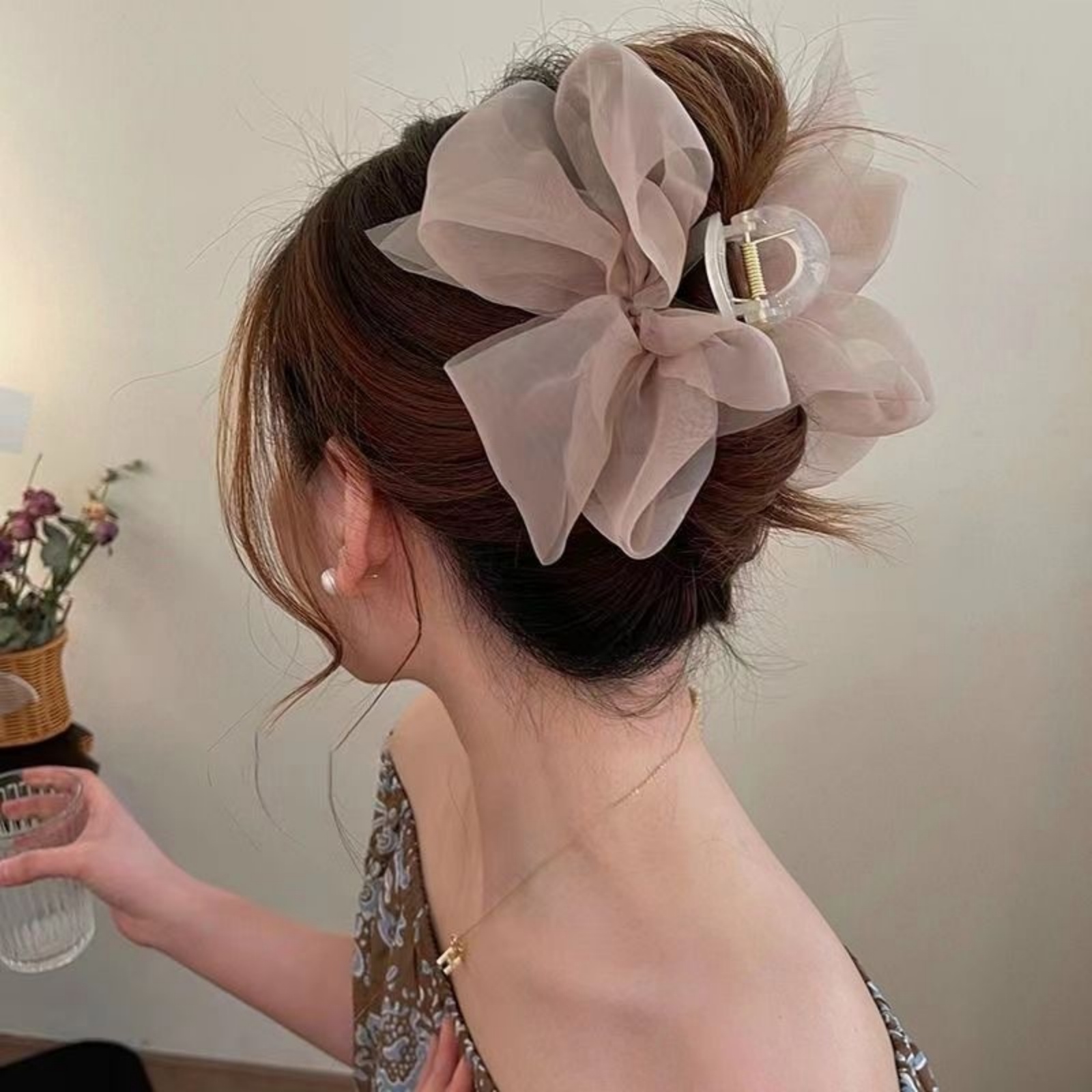 1PCFashion Mesh Tulle Large Bo – обзор и цена Ribbon Bow Gift