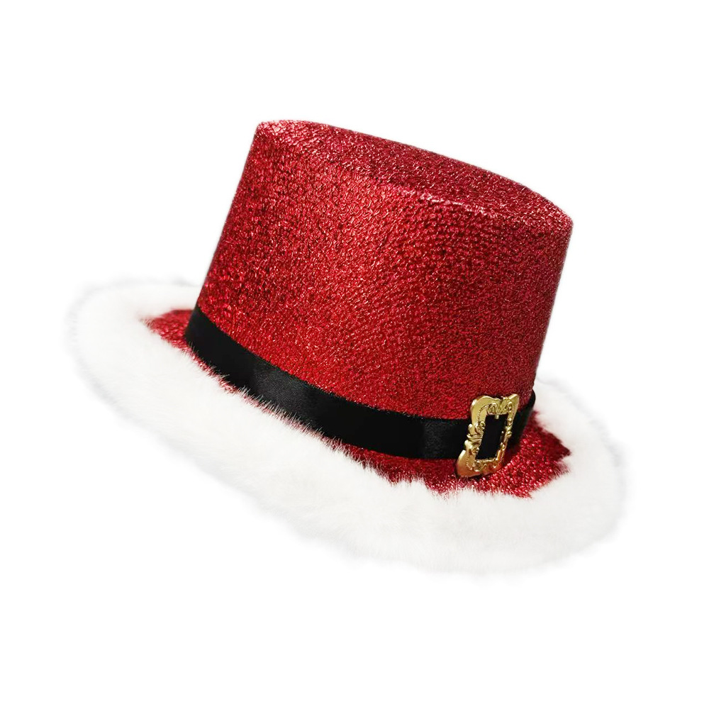 Santa Claus Cap  Shiny Glitter – обзор и цена Santa Hat Plush
