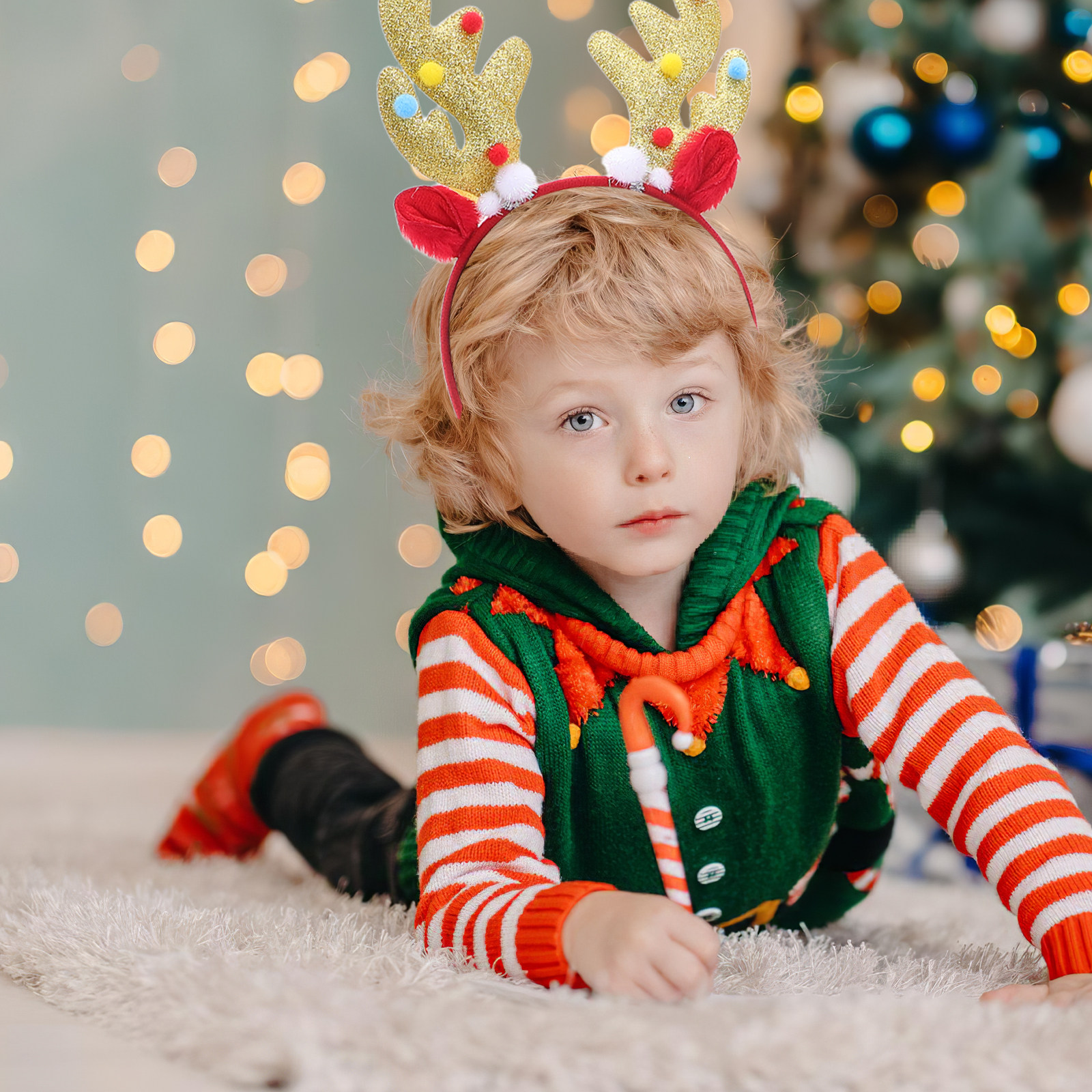 2Pcs Christmas Deer Antlers He – обзор и цена Reindeer Antlers Headband