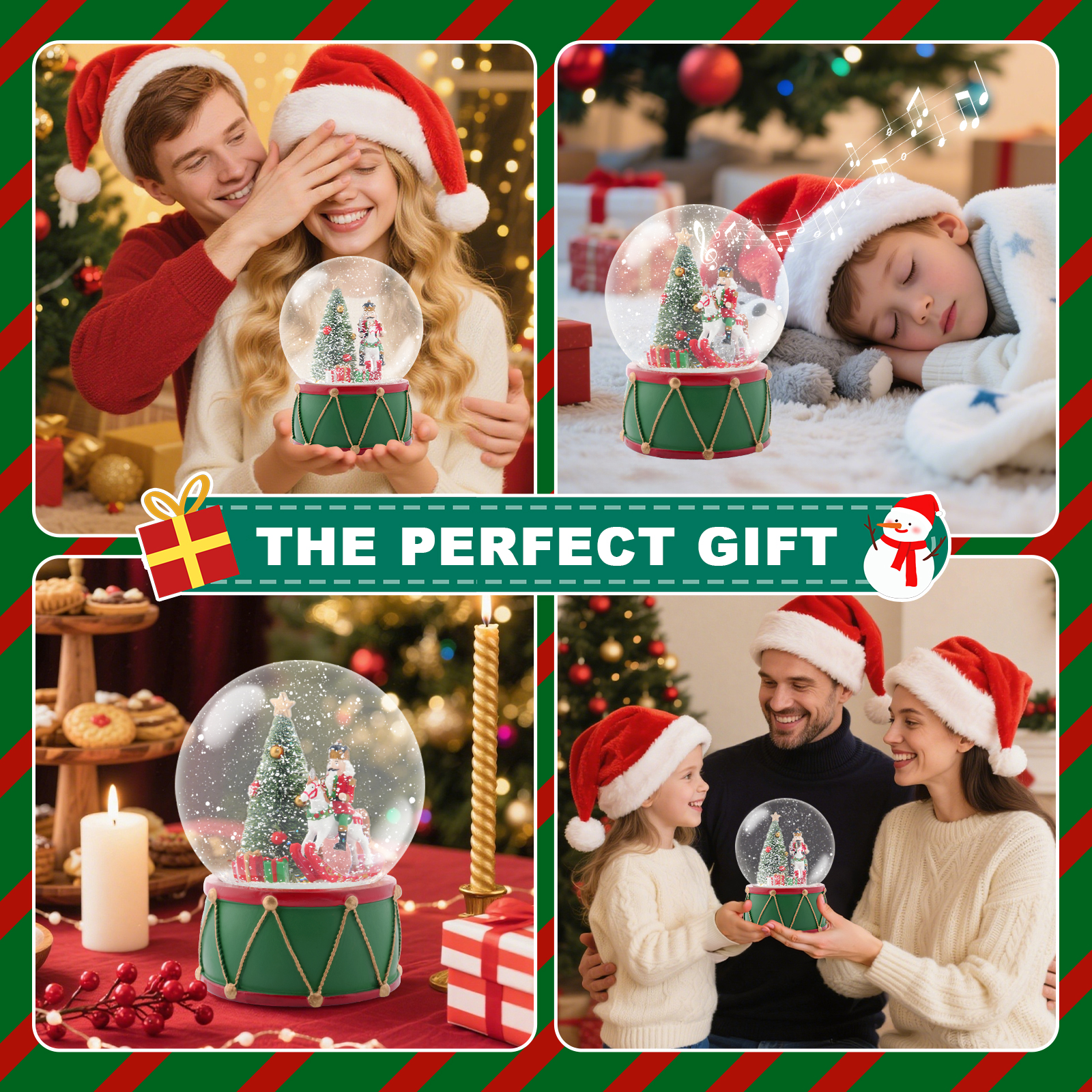 Christmas Music Snow Globe wit – обзор и цена Snow Globe Musical