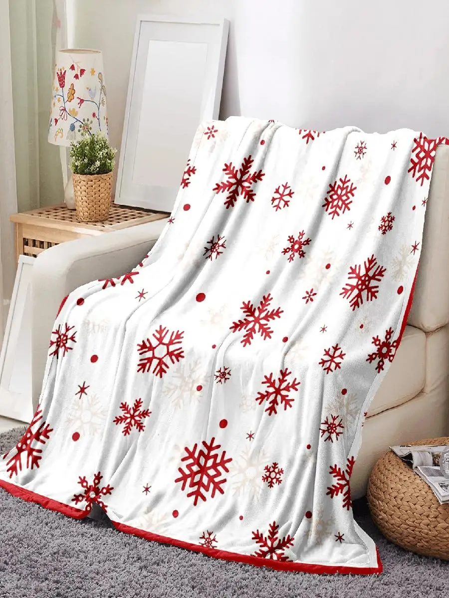 Red Snowflake Blanket Super So – обзор и цена Christmas Throw Blanket