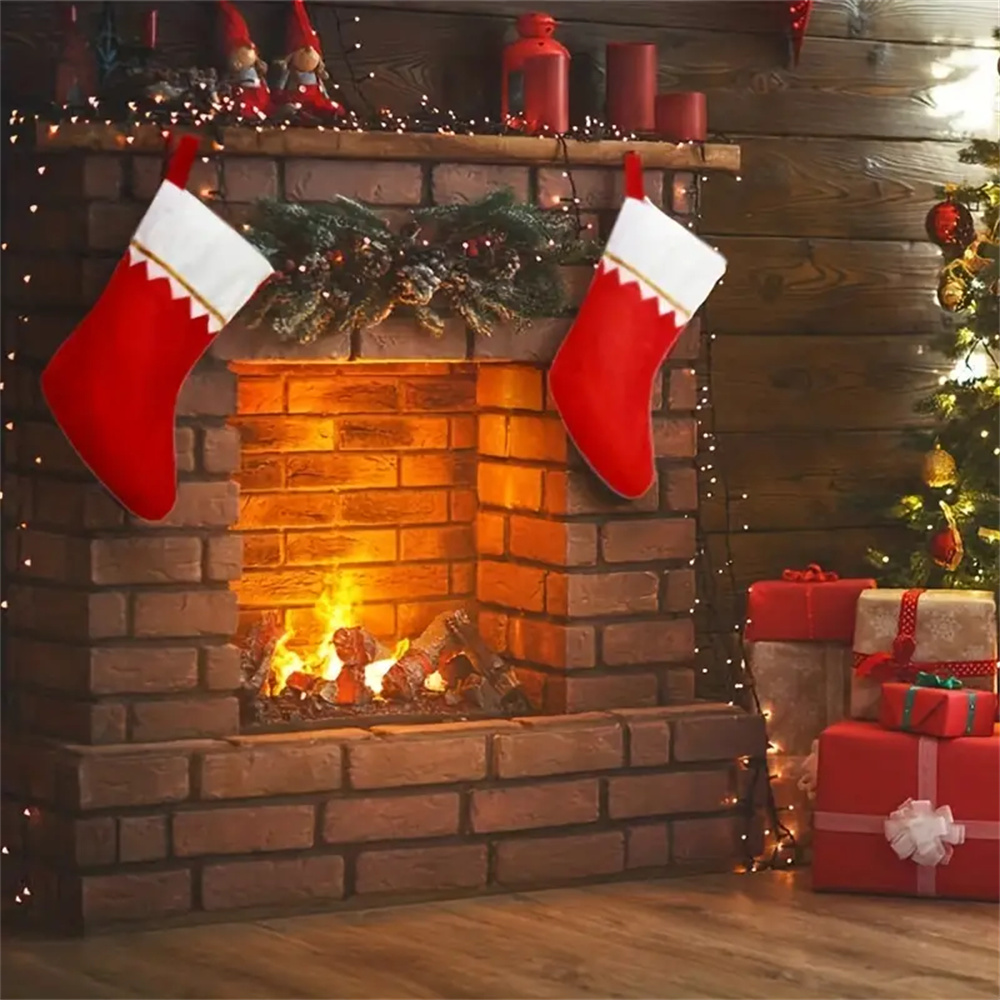 12pcs Red Felt Christmas Stock – обзор и цена Christmas Stocking Hanging