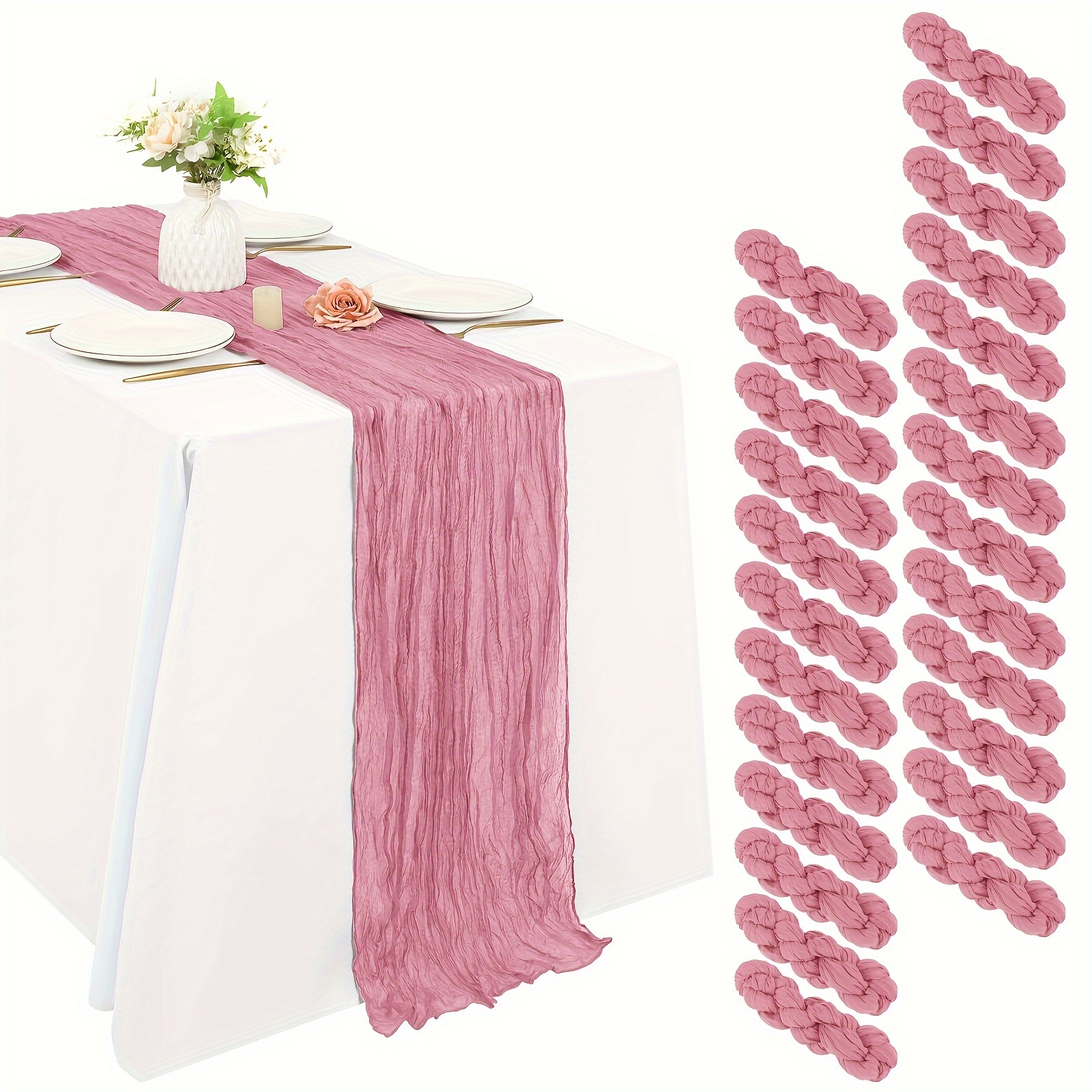 Of 25 Black Cheesecloth Table  – обзор и цена Christmas Table Runner