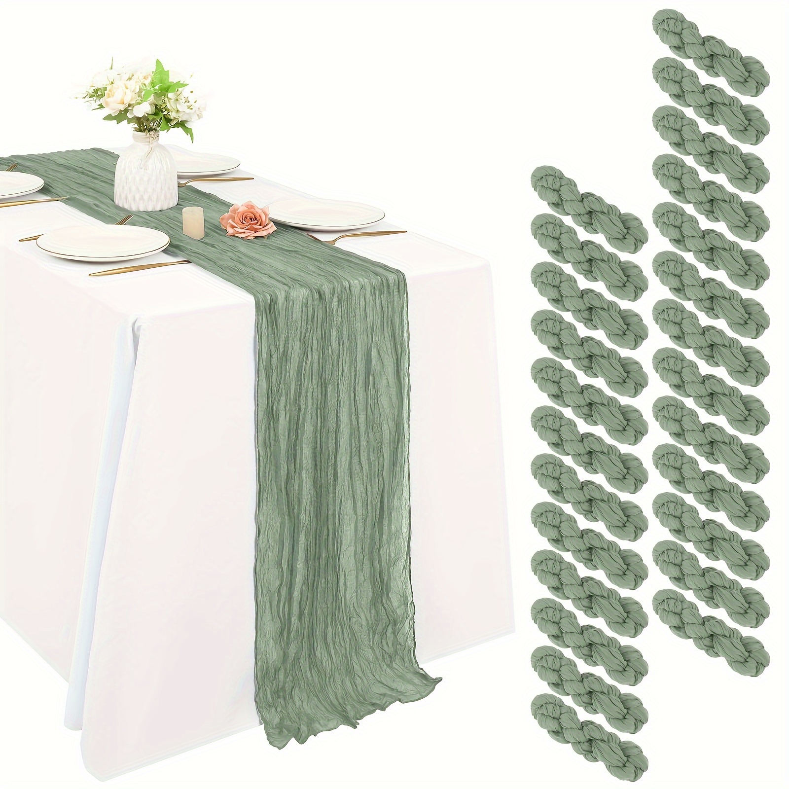 Of 25 Black Cheesecloth Table  – обзор и цена Christmas Table Runner