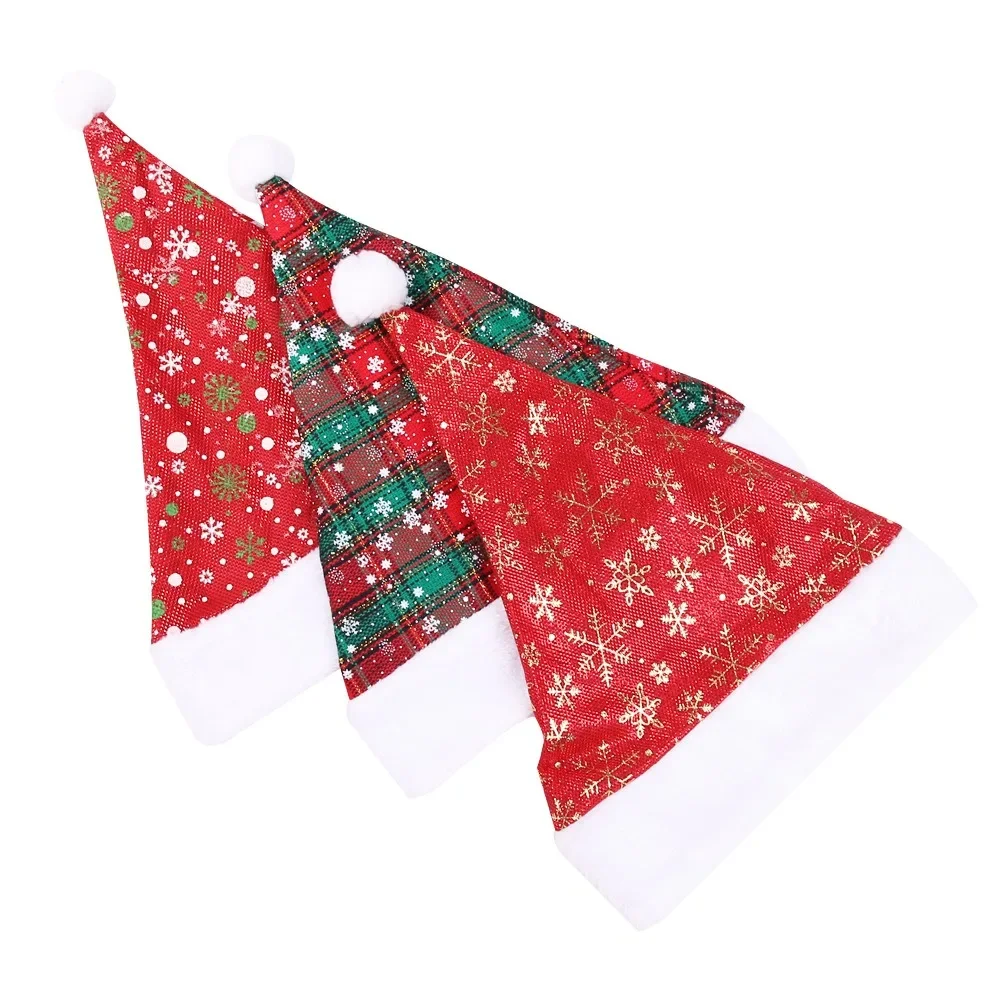 Thick Christmas Hat Red Checke – обзор и цена Santa Hat Plush