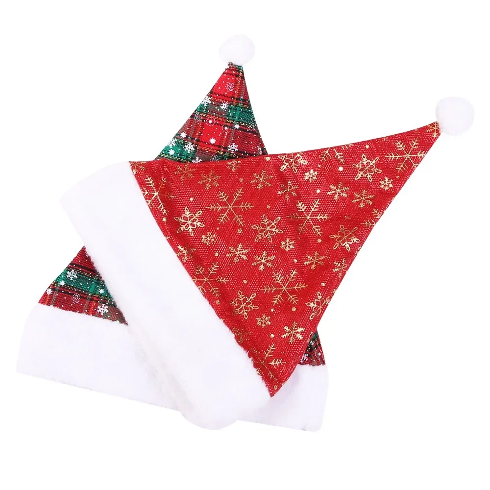 Thick Christmas Hat Red Checke – обзор и цена Santa Hat Plush
