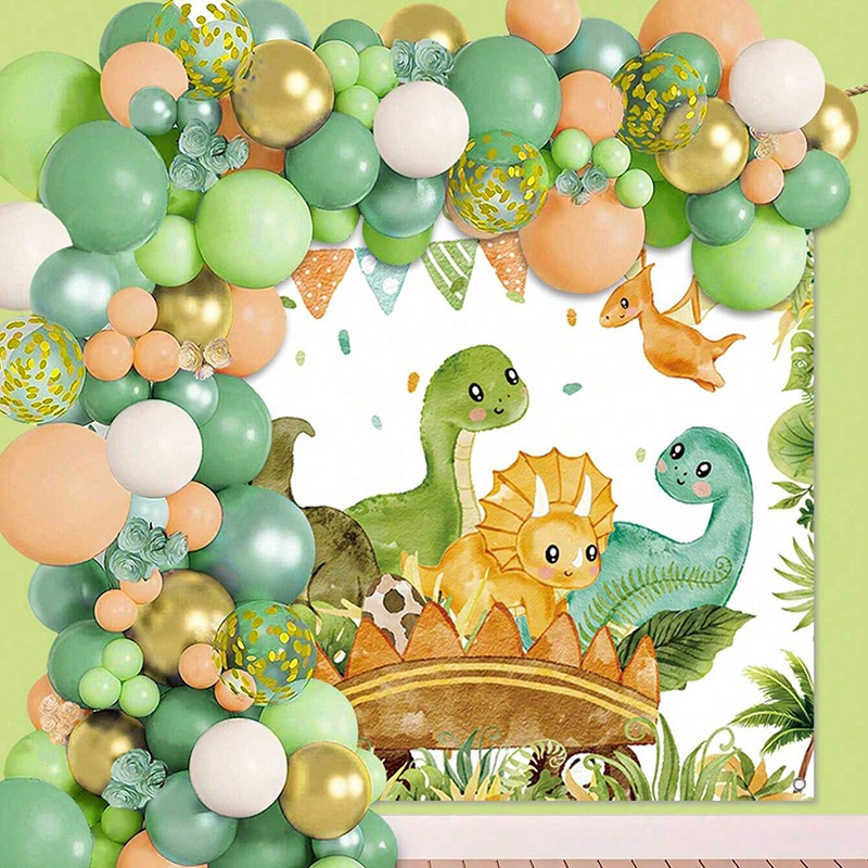 Dinosaur Balloon Set Arch for  – обзор и цена Tinsel Garland Decoration
