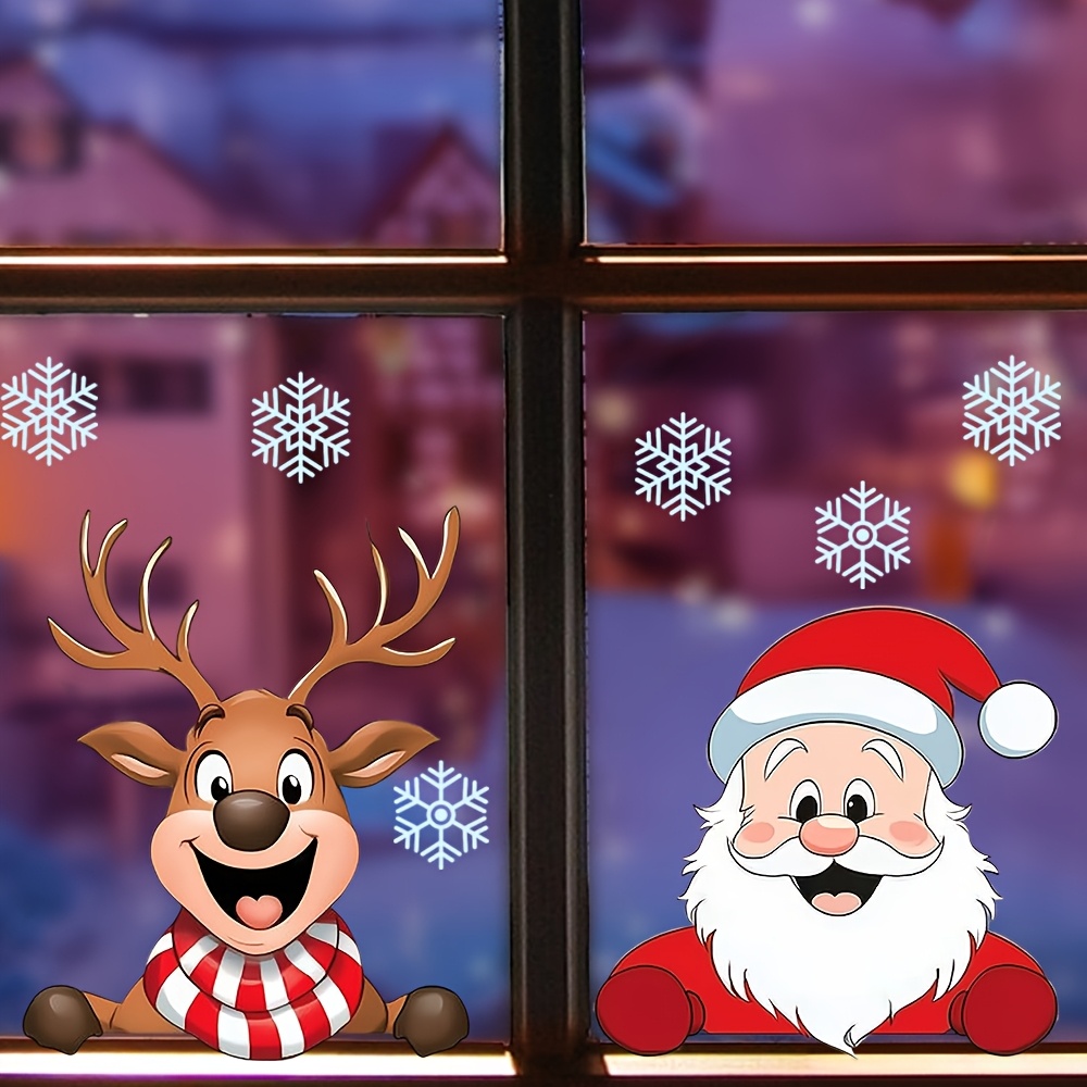 Festive Christmas Window Stick – обзор и цена Snowflake Window Decal