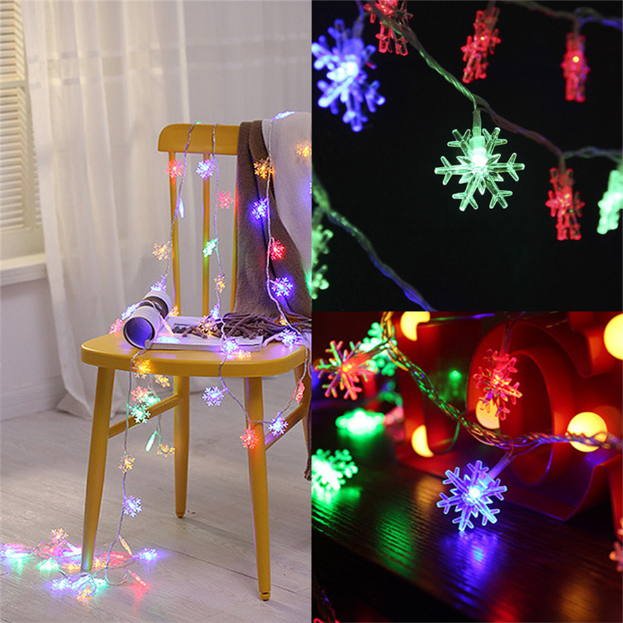 10/20/40 LED Snowflake String  – обзор и цена Led Fairy String Lights