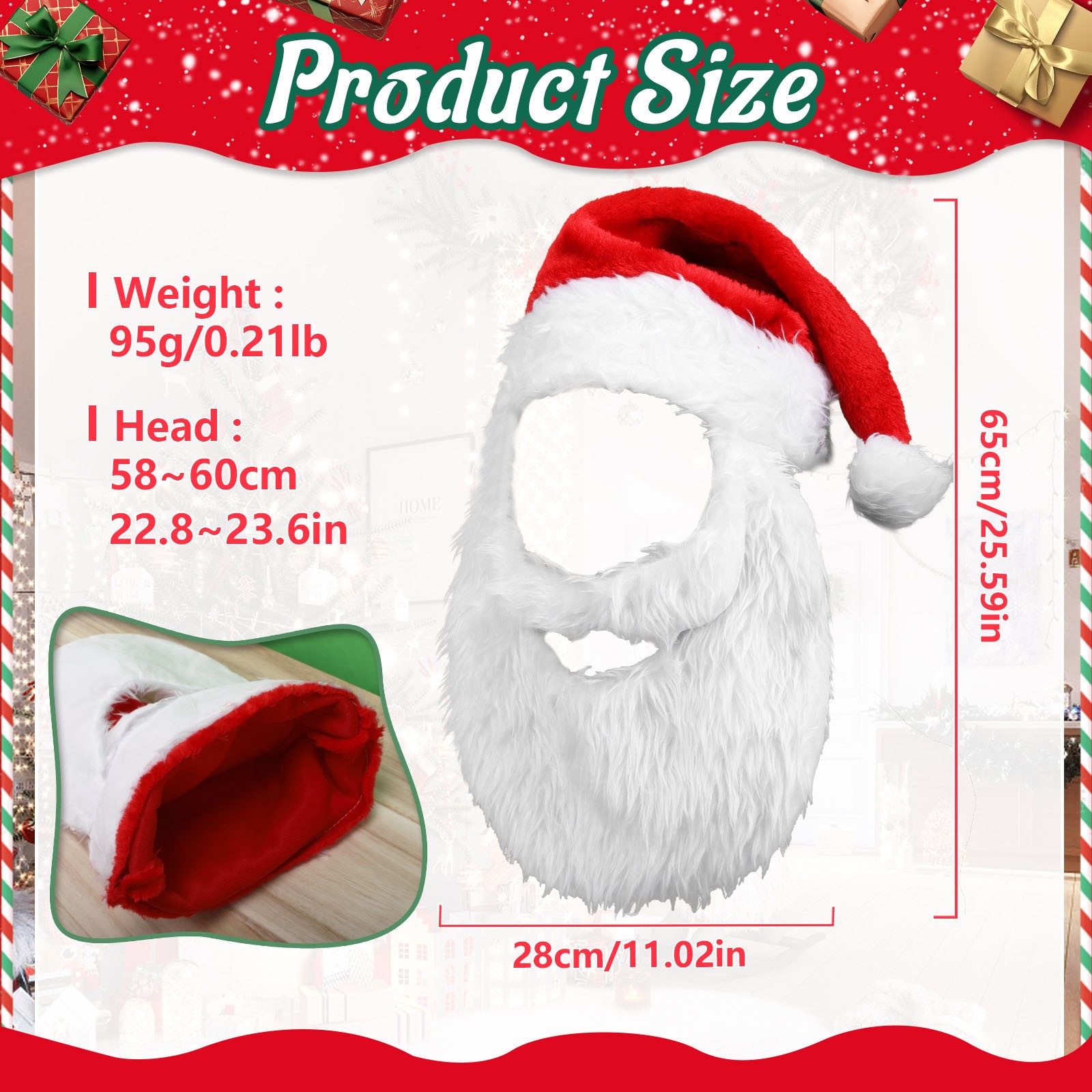 New Adults Ball Plush Christma – обзор и цена Santa Hat Plush