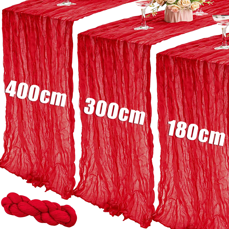 1.8/3/4M Long Red Table Runner – обзор и цена Christmas Table Runner