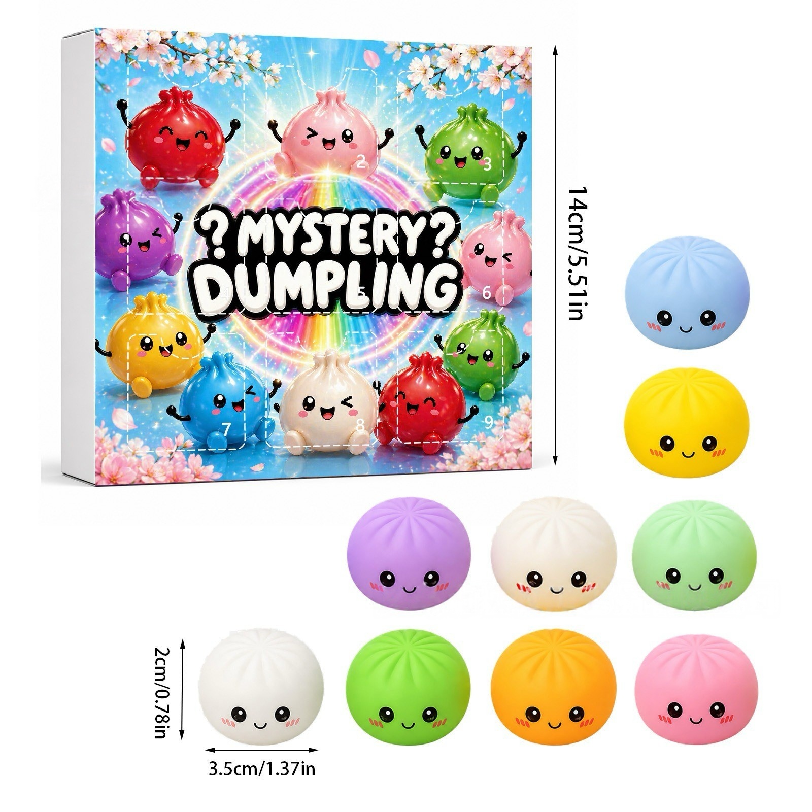 Kawaii Squishy Dumpling Advent – обзор и цена Advent Calendar Gift
