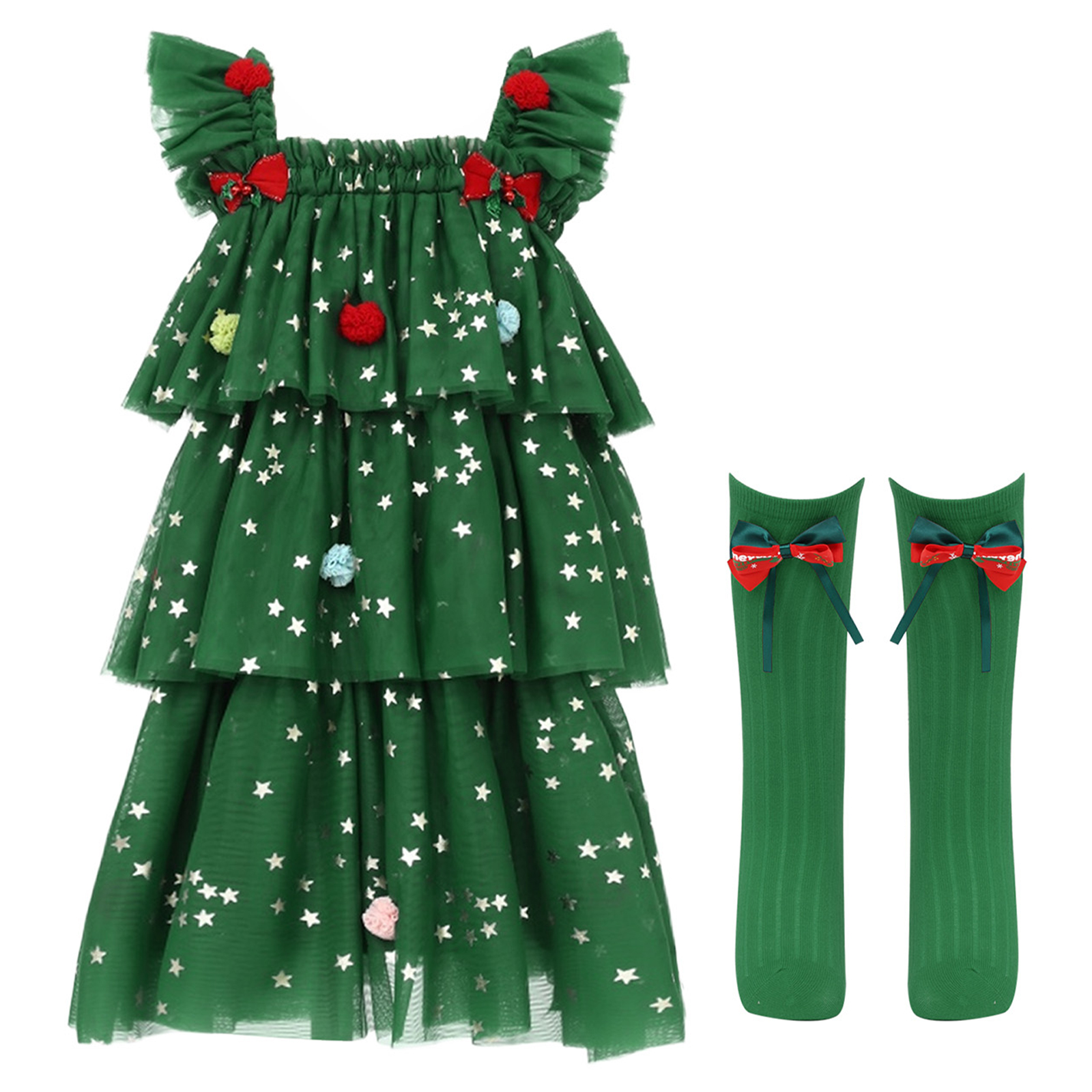 Toddler Girls Christmas Tree E – обзор и цена Elf Costume Christmas