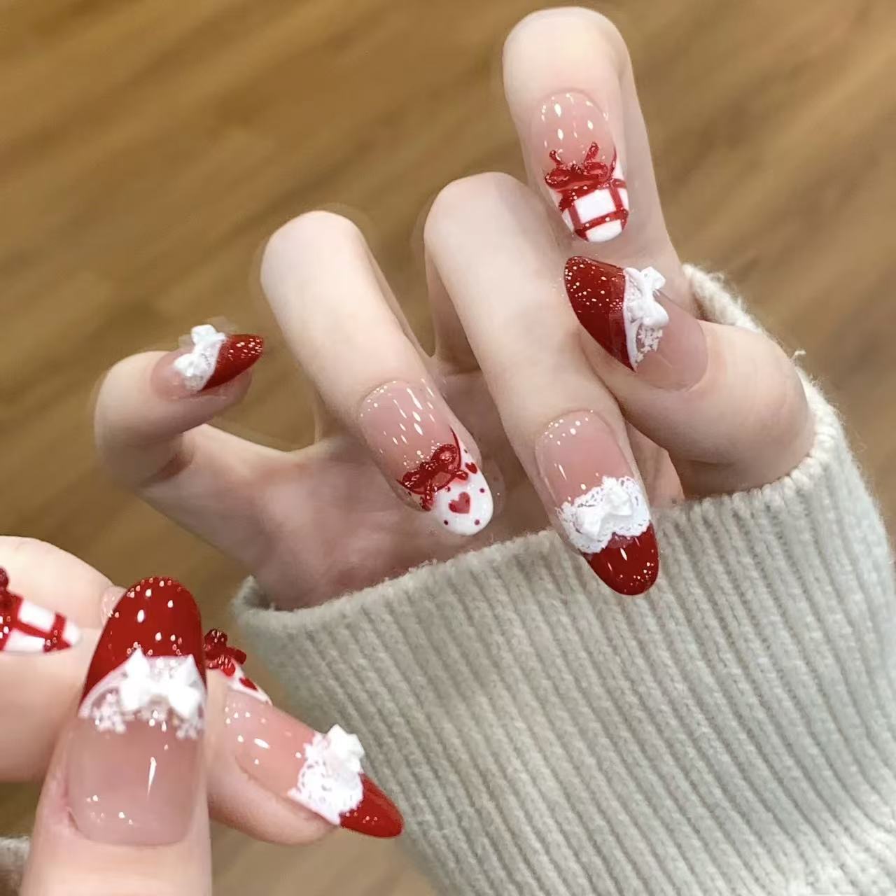 10pcs Handmade Press on Nails  – обзор и цена Christmas Throw Blanket
