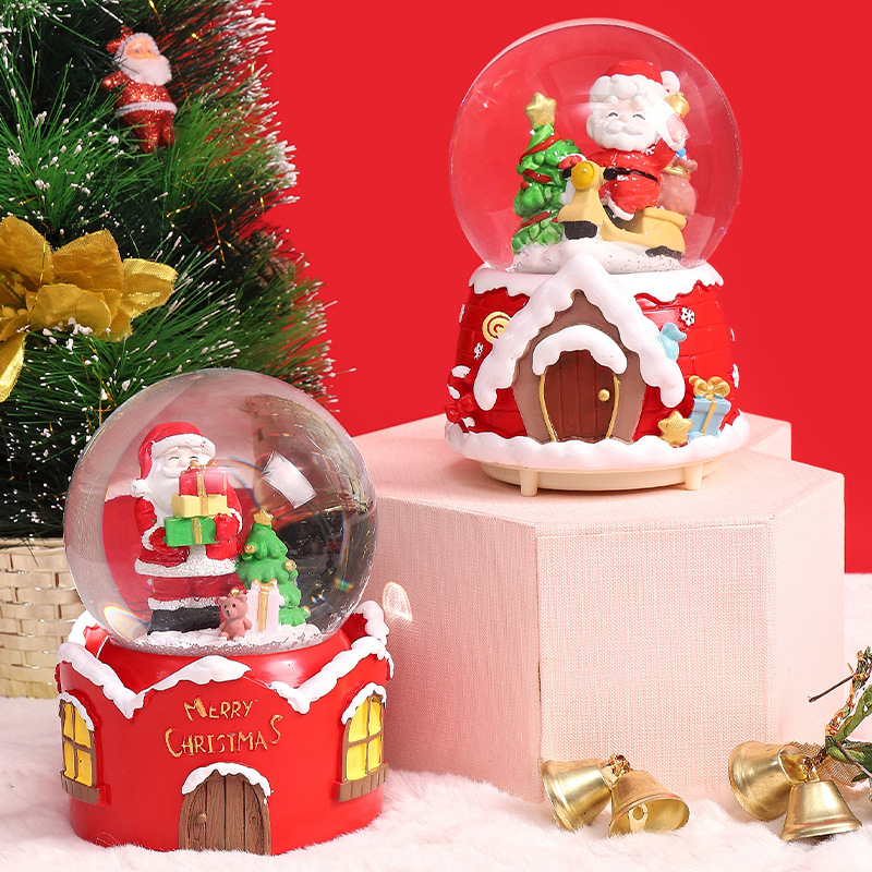 Christmas Snow Globe with LED  – обзор и цена Snow Globe Musical