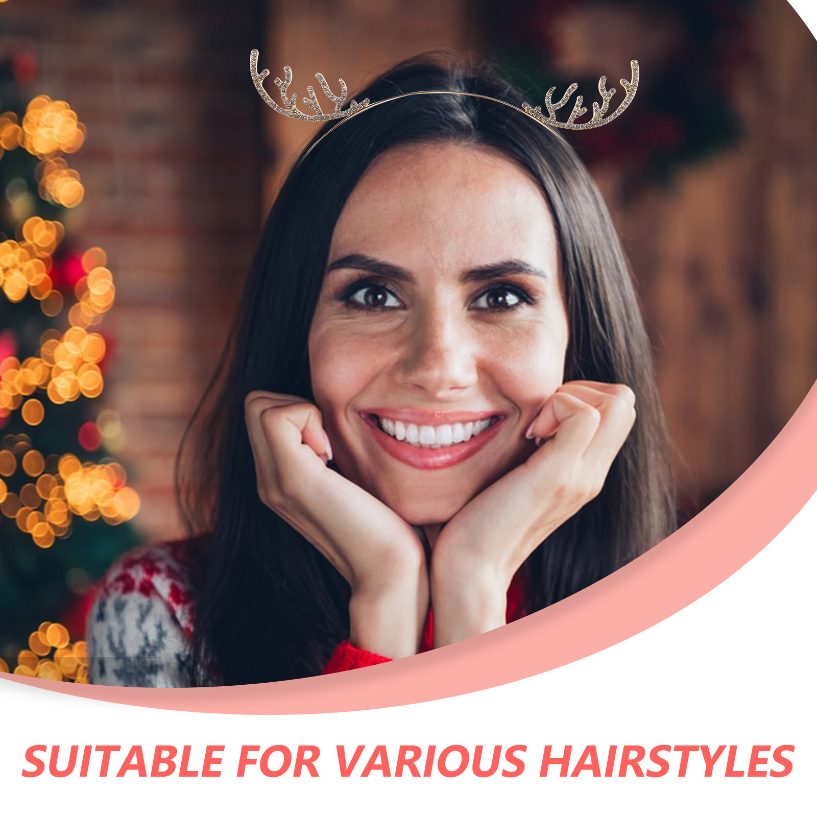 Christmas Antler Headband with – обзор и цена Reindeer Antlers Headband
