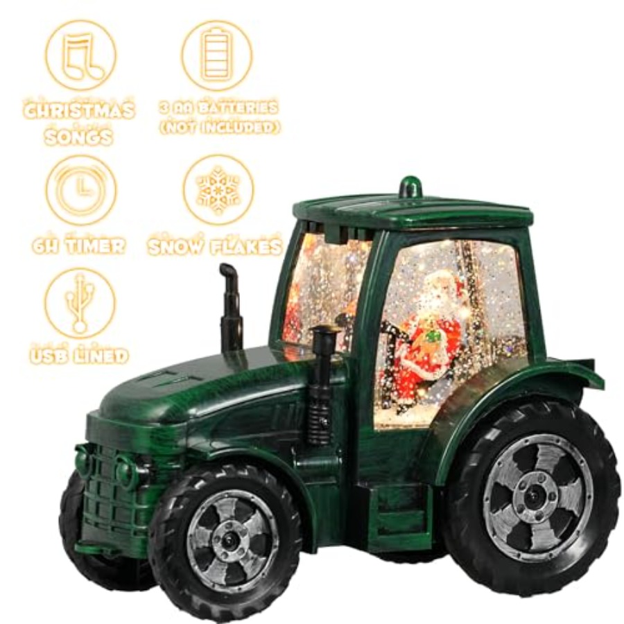 Christmas Snow Globe Tractor S – обзор и цена Snow Globe Musical