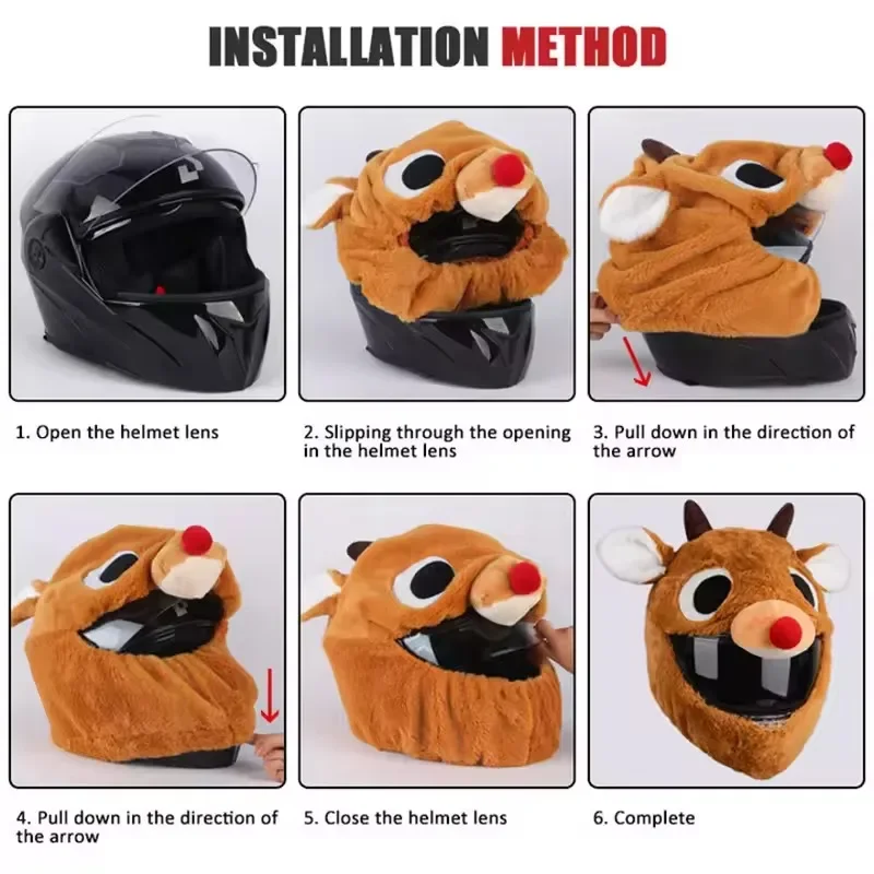 Motorcycle Cartoon Plush Helme – обзор и цена Santa Hat Plush