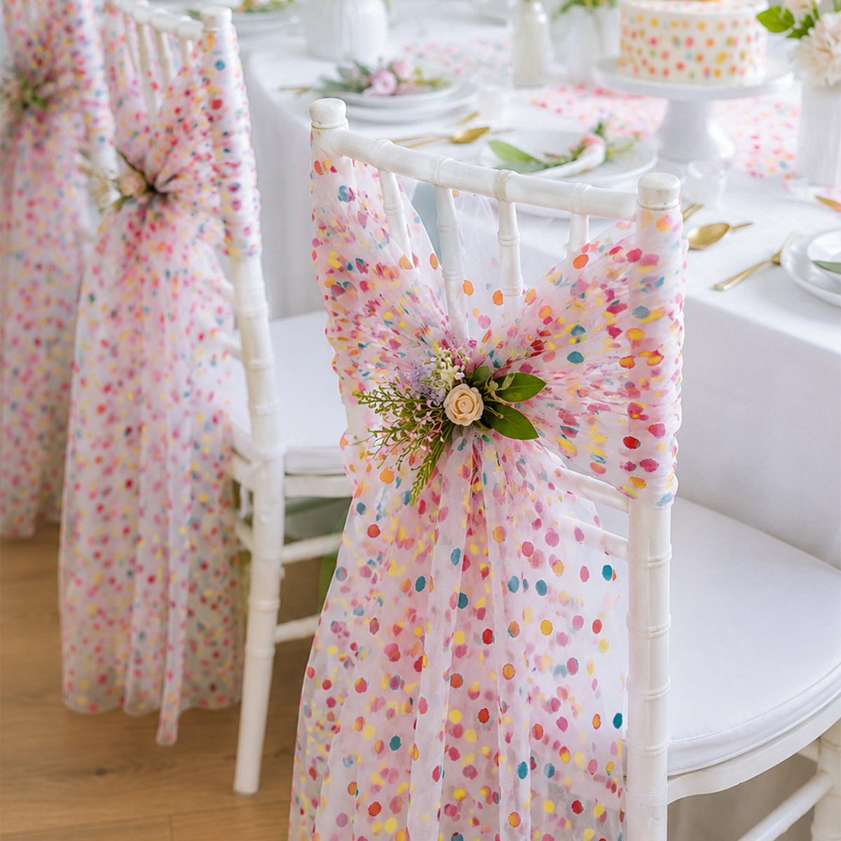 Colorful Dot Gauze Table Runne – обзор и цена Christmas Table Runner