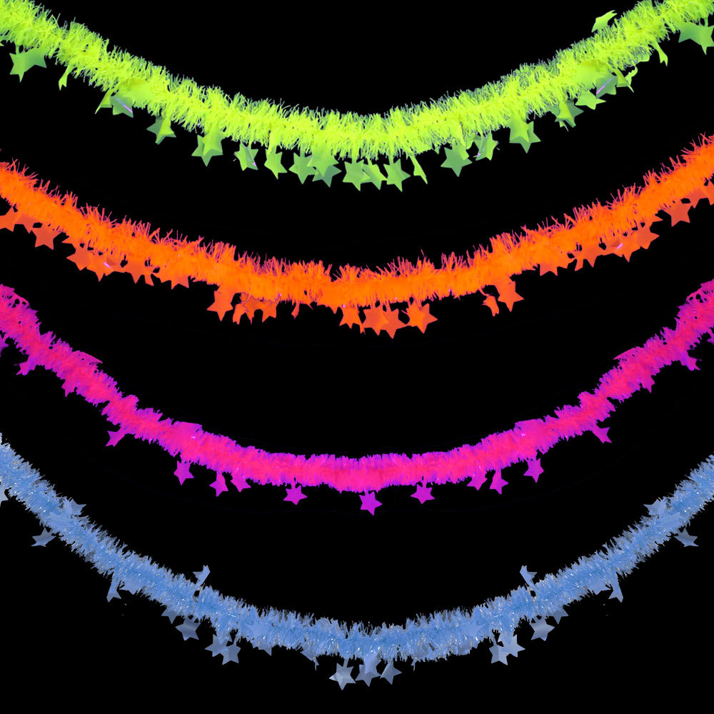 Birthday Theme Fluorescent Mac – обзор и цена Tinsel Garland Decoration