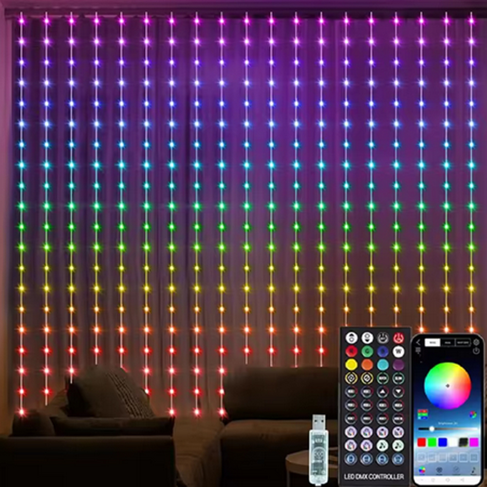 3M RGB Smart LED Curtain Light – обзор и цена Led Fairy String Lights