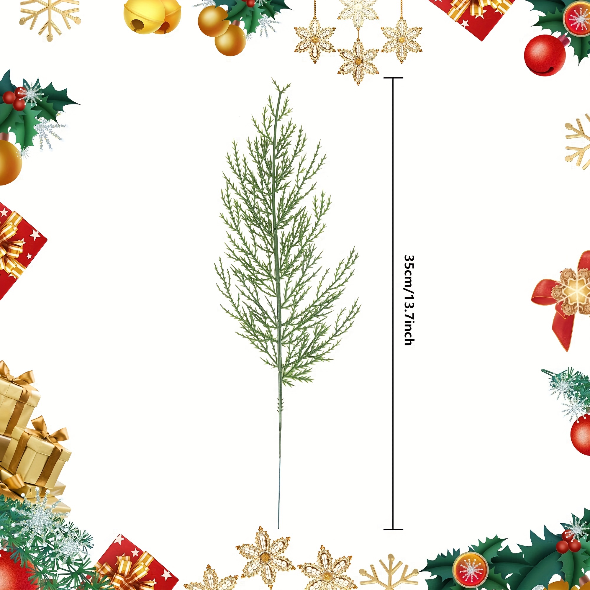 20Pcs Artificial Pine Sprigs F – обзор и цена Christmas Wreath Fake