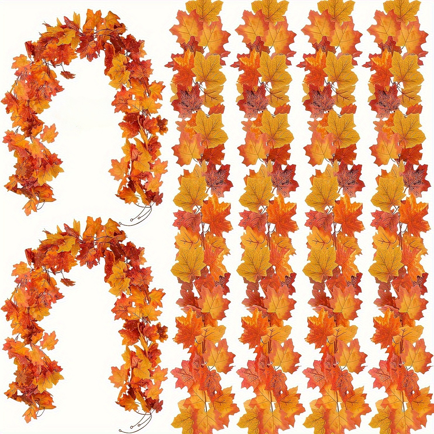 100CM Autumn Artificial Maple  – обзор и цена Christmas Wreath Fake