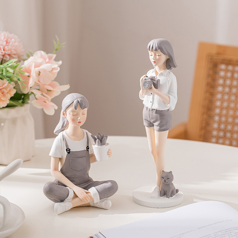 Creative Nordic Cute Girl Resi – обзор и цена Nutcracker Figurine