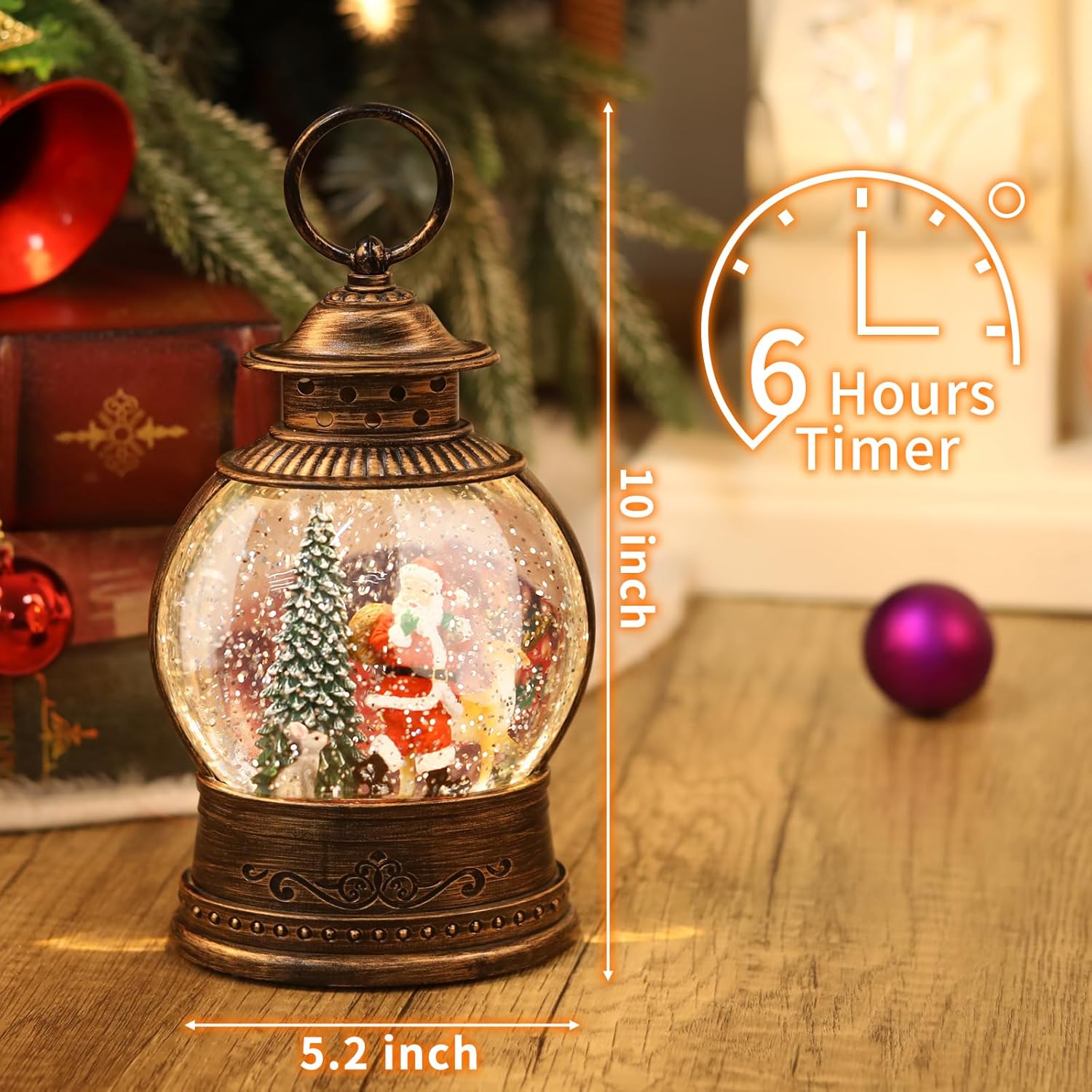 Christmas Snow Globe Lantern w – обзор и цена Snow Globe Musical