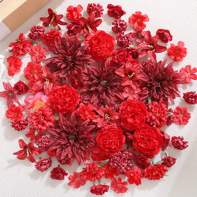 20Pcs Red Artificial Flowers H – обзор и цена Christmas Wreath Fake