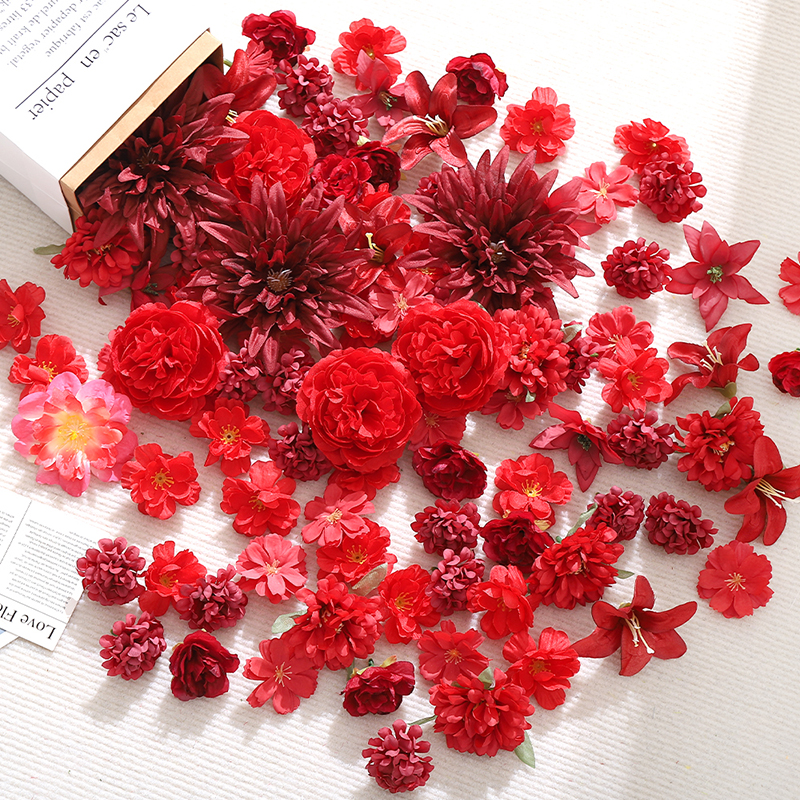 20Pcs Red Artificial Flowers H – обзор и цена Christmas Wreath Fake