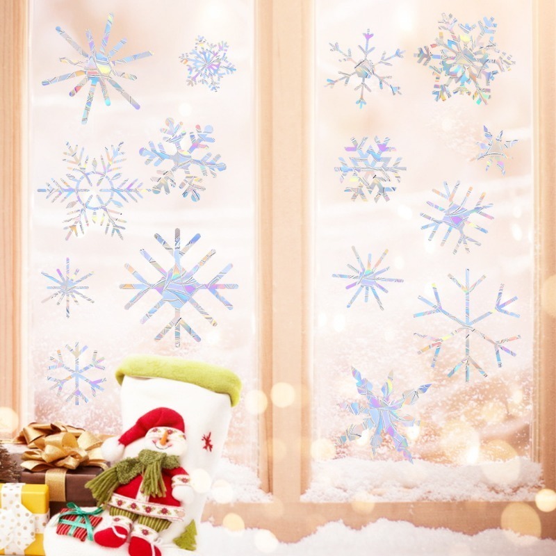 Xmas Snowflake Pattern Rainbow – обзор и цена Snowflake Window Decal