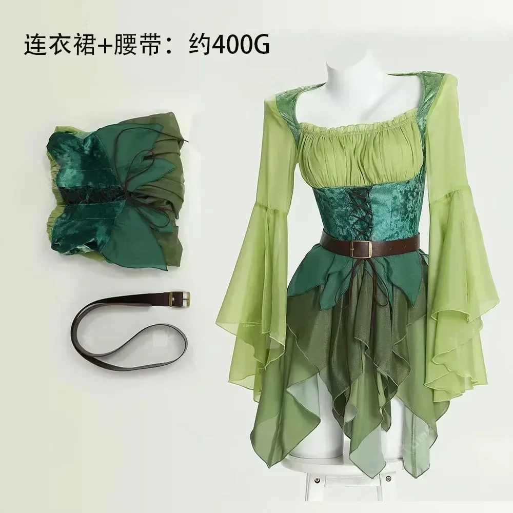 Women's Elf Medieval Green Fai – обзор и цена Elf Costume Christmas